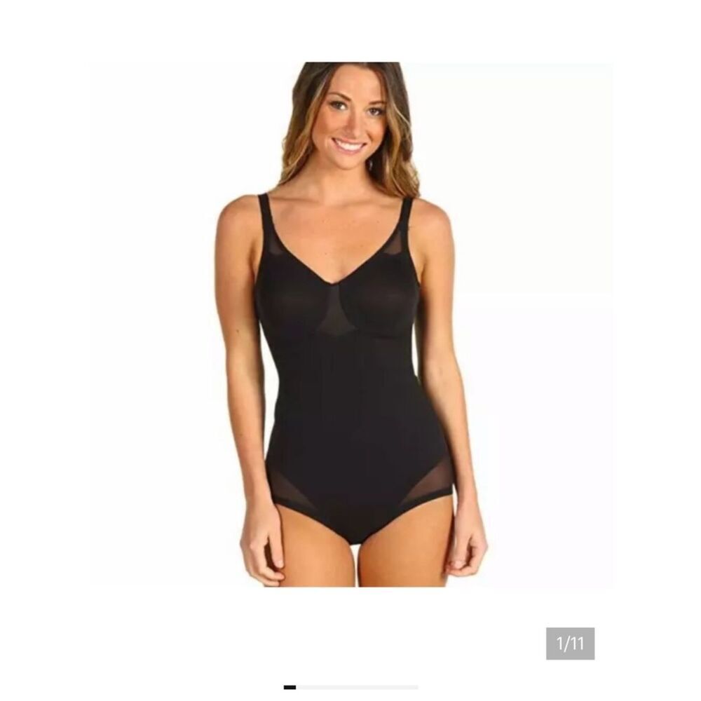Miraclesuit black Shaping Bodysuit - Women Intimates size40DD